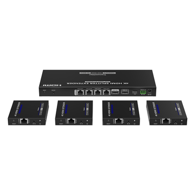 TT-824N - Extensor y Divisor HDMI 1x4 / 4K @ 60 Hz / Hasta 70 m (229.7 ft) / HDR10 / IR Bidireccional / RS232 / PoC
