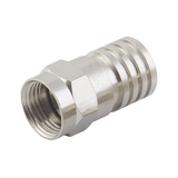 TT-CON-534 - Conector F Macho / Doble Blindaje / Plegable / Bronce Niquelado / RG-6