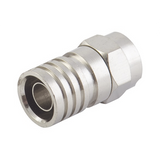 TT-CON-534 - Conector F Macho / Doble Blindaje / Plegable / Bronce Niquelado / RG-6