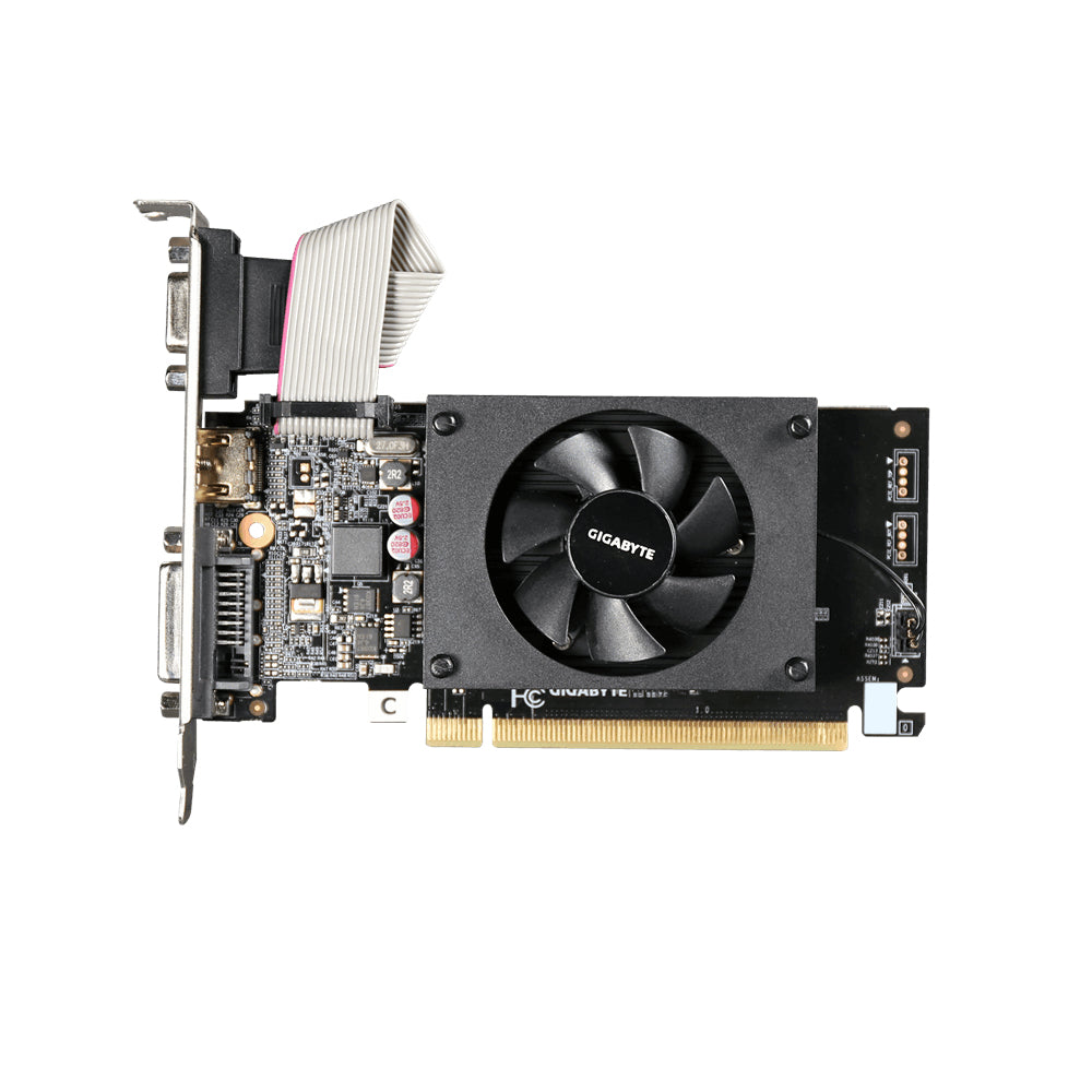 Tarjeta de Video GIGABYTE GV-N710D3-2GL, 2GB VRAM, PCI-E 2.0, DVI-D, HDMI, 120mm Longitud