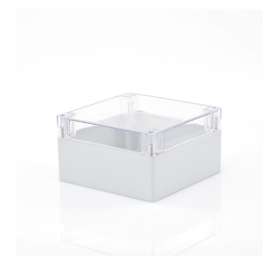 TXG-01-5 - Gabinete Plástico para Exterior / IP65 / IK07 / 160 x 160 x 90 mm / Tapa Transparente / ABS 3 mm / -20 a 60 °C
