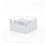TXG-01-5 - Gabinete Plástico para Exterior / IP65 / IK07 / 160 x 160 x 90 mm / Tapa Transparente / ABS 3 mm / -20 a 60 °C