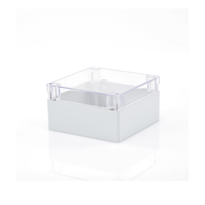 TXG-01-5 - Gabinete Plástico para Exterior / IP65 / IK07 / 160 x 160 x 90 mm / Tapa Transparente / ABS 3 mm / -20 a 60 °C