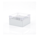 TXG-01-5 - Gabinete Plástico para Exterior / IP65 / IK07 / 160 x 160 x 90 mm / Tapa Transparente / ABS 3 mm / -20 a 60 °C