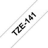 TZE141 - Brother TZE-141 cinta para impresora de etiquetas Negro sobre transparente