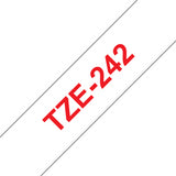 TZE242 - Brother TZE-242 cinta para impresora de etiquetas Rojo sobre blanco