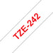 TZE242 - Brother TZE-242 cinta para impresora de etiquetas Rojo sobre blanco
