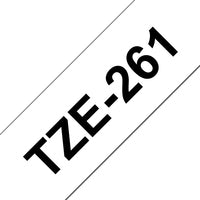 TZE261 - Brother TZE-261 cinta para impresora de etiquetas Negro sobre blanco TZ