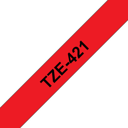 TZE421 - Brother TZE-421 cinta para impresora de etiquetas Negro sobre rojo