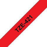 TZE421 - Brother TZE-421 cinta para impresora de etiquetas Negro sobre rojo