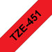 TZE451 - Brother TZE-451 cinta para impresora de etiquetas Negro sobre rojo TZ