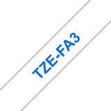 TZEFA3 - Brother TZE-FA3 cinta para impresora de etiquetas Azul sobre blanco