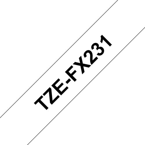 TZEFX231 - Brother TZE-FX231 cinta para impresora de etiquetas Negro sobre blanco TZ