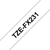 TZEFX231 - Brother TZE-FX231 cinta para impresora de etiquetas Negro sobre blanco TZ