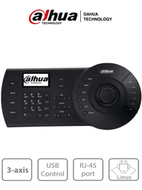 Teclado Controlador IP Dahua NKB1000-E con Joystick PTZ, LCD, RJ-45, RS232, Pelco D/P
