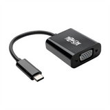 Tripp Lite U444-06N-VB-AM Adaptador USB-C a VGA con Modo Alterno - DP 1.2, Negro, 3.2 Gen 1 (3.1 Gen 1), USB Tipo C, 1920 x 1080 Pixeles