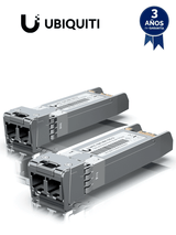 UACC-OM-MM-10G-D-2 UBIQUITI Om-mm-10g-d-2 - módulo ufiber sfp+ 10g con transceptor minigbic multimodo de 10 gbps, alcance de conexión de 300m, conectores lc. paquete de 2 piezas.
