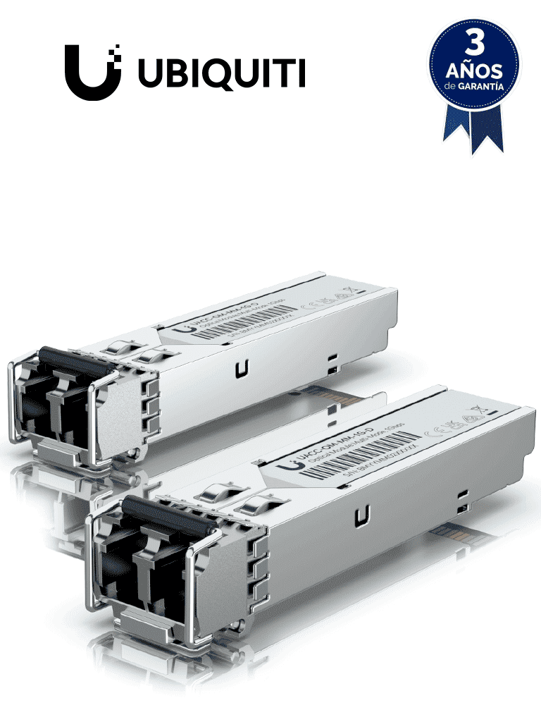 Módulo UFiber SFP 1.25G Multimodo 550m LC, 2 Piezas