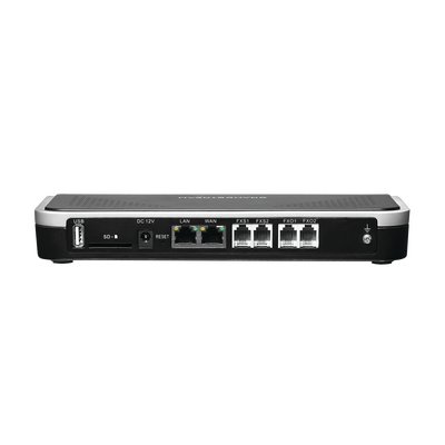 UCM-6202 - Conmutador IP-PBX de 2 puertos FXO + 2 FXS, 30 llamadas concurrentes, 500 usuarios y doble puerto Gigabit