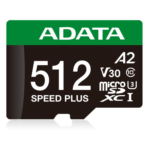 UD512GUI3V30A2SP-RA1 - ADATA Speed Plus Memoria Flash 512 GB MicroSDXC 180 MB/s 160 MB/s