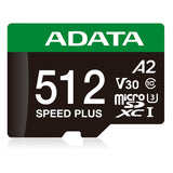 UD512GUI3V30A2SP-RA1 - ADATA Speed Plus Memoria Flash 512 GB MicroSDXC 180 MB/s 160 MB/s