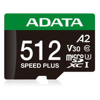 UD512GUI3V30A2SP-RA1 - ADATA Speed Plus Memoria Flash 512 GB MicroSDXC 180 MB/s 160 MB/s