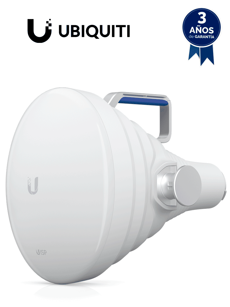 Horn - antena sectorial 30¬∞ tipo horn para multipunto, 19.5 dbi. rango extendido 5.15 - 6.875 ghz. alto aislamiento al ruido. compatible solo con af5xhd, rp5acgen2 y lturocket #ubiloco UBIQUITI UISP-HORN