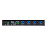 US3344I - Conmutador USB industrial / 4x4 / USB 3.2 Gen 1 / Rackmount / 0-50°C / 3.9-5.9 ft cables