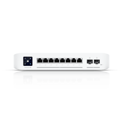 Switch Ubiquiti USW Enterprise 8 Puertos PoE 802.3at, 2.5 GbE, 2 Puertos 10G SFP, Capa 3 Administrable
