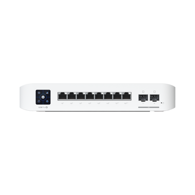 Switch Ubiquiti USW Pro 8 PoE Capa 3, 8 Puertos PoE 802.3af/at/bt, 6 Puertos PoE, 2 Puertos SFP, 120W Total