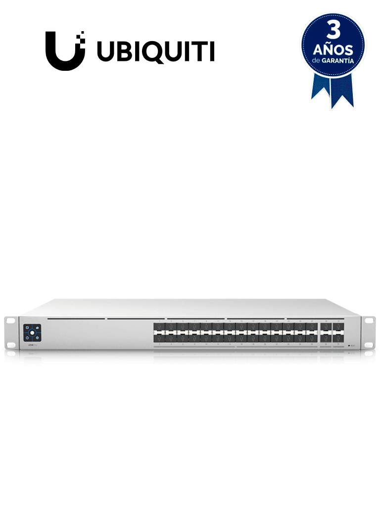 Pro-aggregation unifi switch aggregation de capa 3 con 28 puertos sfp+ (10g) y 4 puertos sfp+ (25g) #preventa UBIQUITI USW-PRO-AGGREGATION