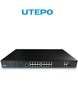 UTEPO UTP1-SW1602TS-POE switch No administrado Fast Ethernet (10/100) Energía sobre Ethernet (PoE) N