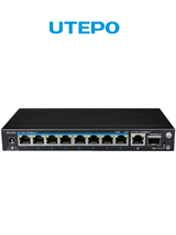 UTEPO UTP3-GSW0802-TSP120 dispositivo de redes Gigabit Ethernet (10/100/1000) Energía sobre Ethernet (PoE) Negro