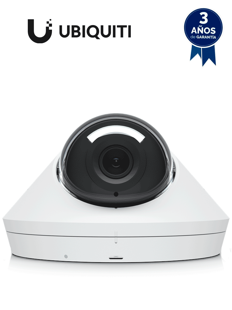 Cámara IP domo Ubiquiti UVC-G5-DOME 4MP/ Visión nocturna 9m/ Compresión H.264/ PoE/ Micrófono/ UniFi Protect