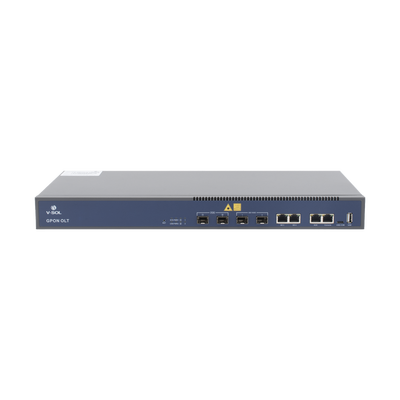 V1600-GT - OLT GPON / 2 Puertos PON / 4 Puertos Uplink / Hasta 256 ONUs / Alcance 20 km / Montaje en Rack