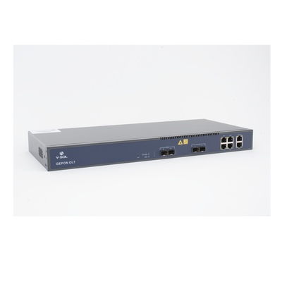 V1601E02-DP - OLT / 2 Puertos EPON / 6 Puertos Uplink / 128 ONUs / 20 km / 1.244 Gbps / Rack 1U