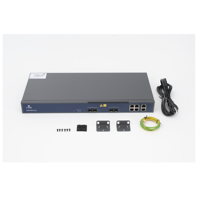 V1601E02-DP - OLT / 2 Puertos EPON / 6 Puertos Uplink / 128 ONUs / 20 km / 1.244 Gbps / Rack 1U