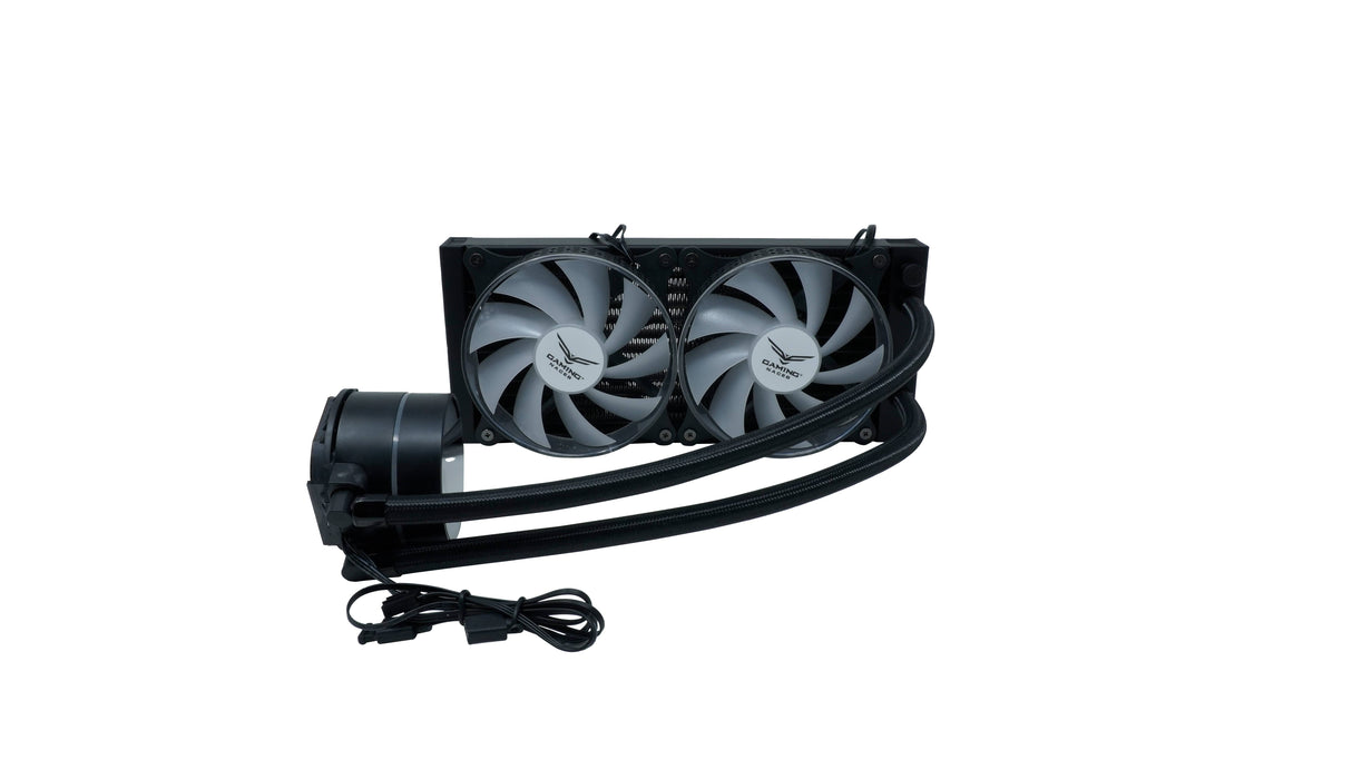 Enfriamiento líquido Naceb Technology NA-630, 240mm, RGB, Intel/AMD, 1500 RPM