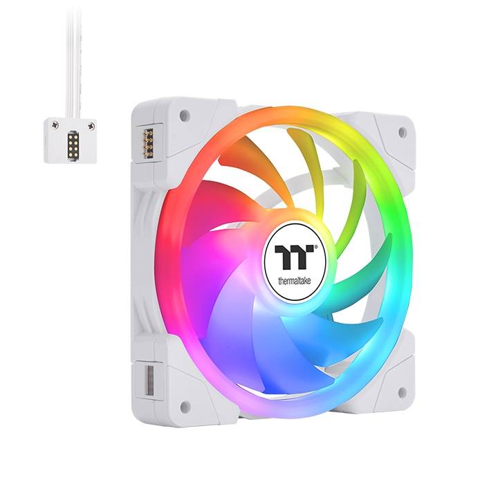 Disipador THERMALTAKE CL-F169-PL12SW-A, 120mm, 1500 RPM, 56.45 CFM, RGB