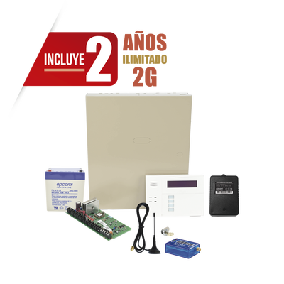 VISTA48MINI2/60RF2Y - Panel de Alarma Híbrido / 48 Zonas Alámbricas e Inalámbricas / Comunicador Celular 2G / 3 Particiones / 48 Códigos de Usuario / Memoria 254 Eventos