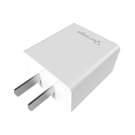 CARGADOR PARA PARED VORAGO 1XUSB 2.0 COLOR BLANCO AU-105-V2-WH