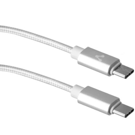 Cable Vorago CAB-124 USB Tipo C Carga Rápida 1m Color Blanco