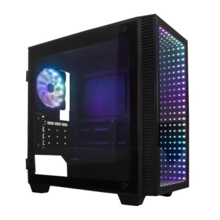 Gabinete Game Factor CSG560 Optical Micro ATX Cristal RGB 1 Ventilador 120mm S/FTE