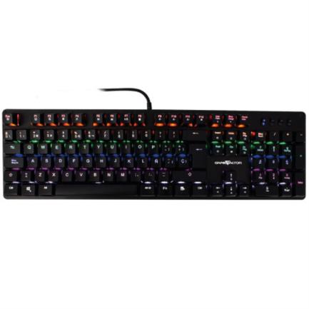 Teclado Mecánico Vorago Game Factor KBG400-BL Rainbow Switch Rojo USB Color Negro