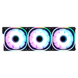 Kit Ventiladores Modular Game Factor 3x120mm 58CFM RGB Negro FKG500-BK, Alto Flujo de Aire