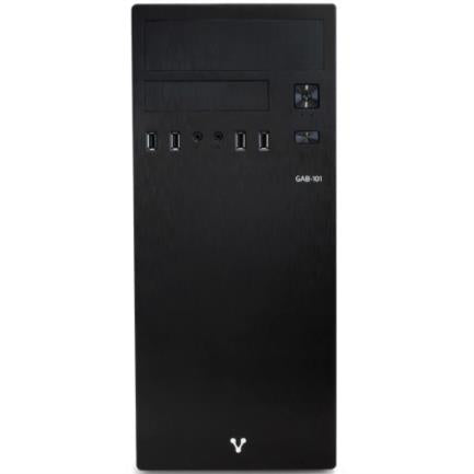 Gabinente Vorago GAB-101K Media Torre ATX/Micro ATX/Mini ITX USB Color Negro