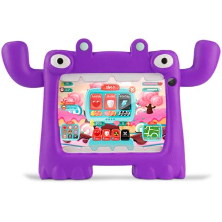 Tablet Vorago PAD-7-KIDS 7" Quadcore 32 GB RAM 2 GB Android 11 Funda Morado