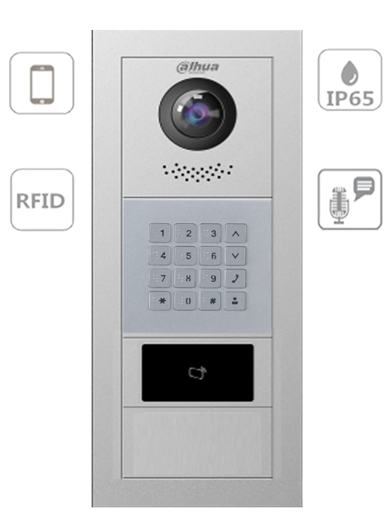 DAHUA VTO4202FX SERIES - Frente de Calle Modular 2MP/ Tarjetas Mifare/ 100 Monitores