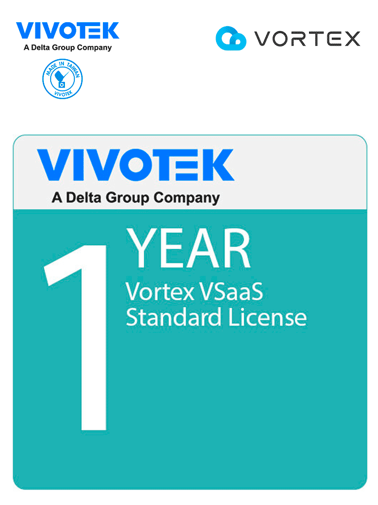 Licencia VIVOTEK VORTEX Standard para 1 cámara, Anual, Respaldo Manual de Videos Ilimitados