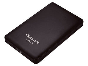 Gabinete Quaroni QE02 para SSD/HDD de 7mm/9.5mm, 2.5", USB 3.0, Color Negro, 2 Bahías